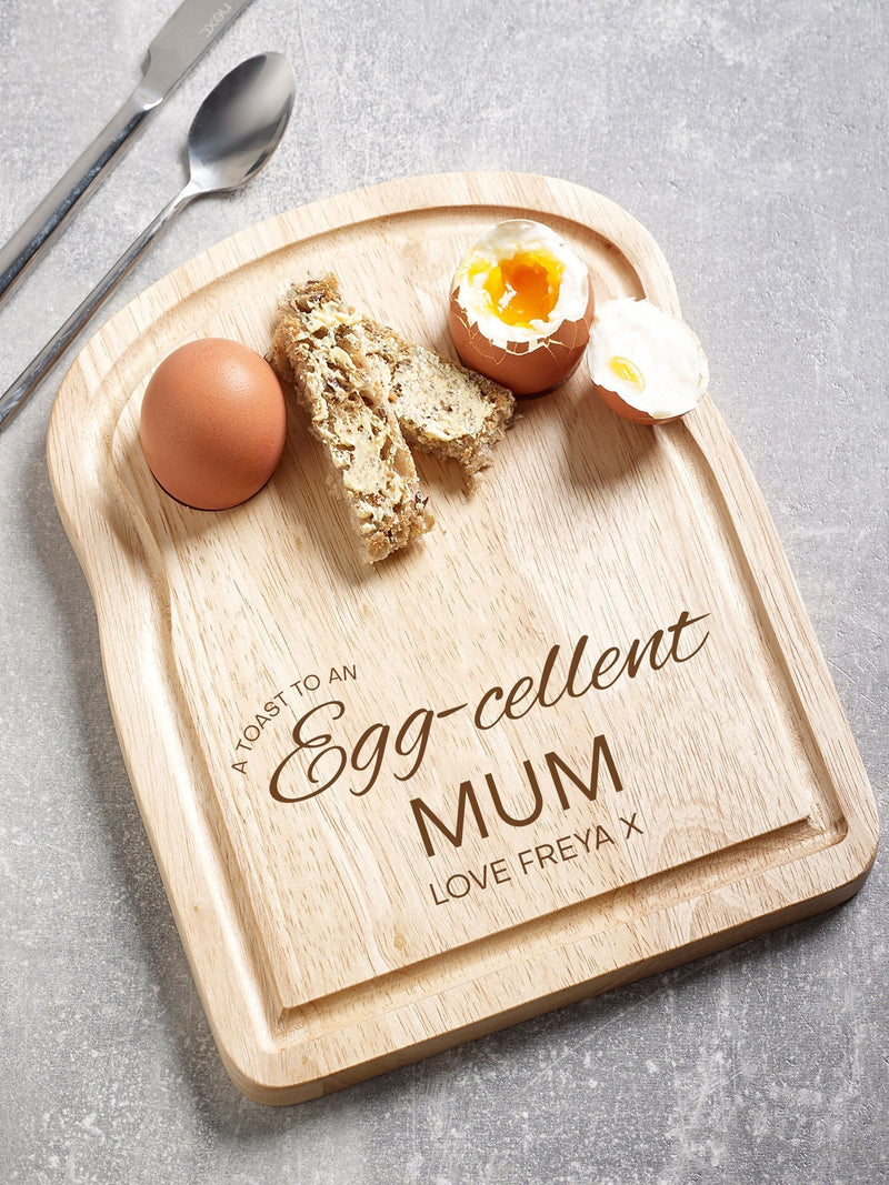 Loveabode Personalised 'Egg-cellent' Egg Board 20cm x 24cm