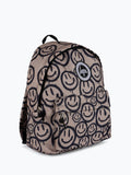 Hype Brown Drip Smiley Backpack beige with smiley faces - British product