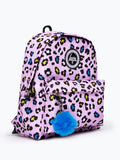 Hype purple leopard print backpack - British product