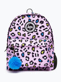 Hype purple leopard print backpack - British product
