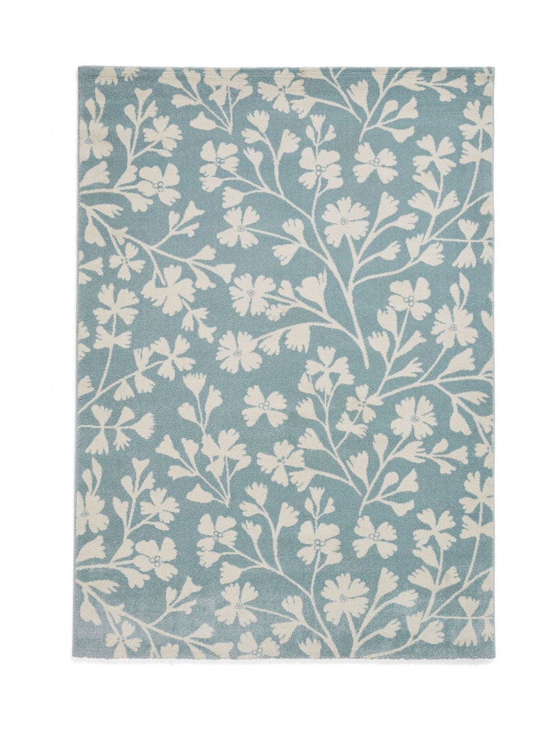 Catherine Lansfield Blue Grace Floral rug - British product