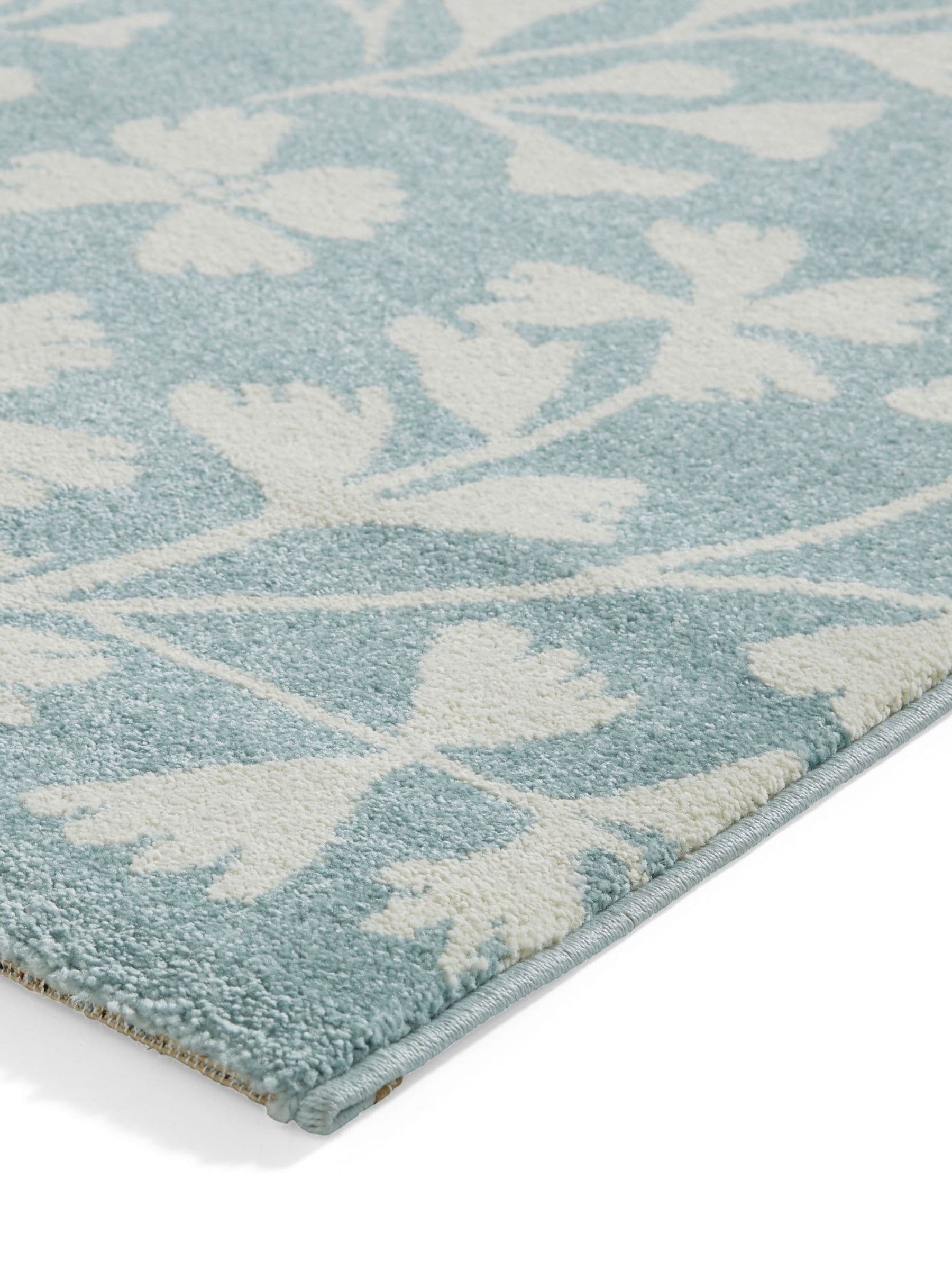 Catherine Lansfield Blue Grace Floral rug - British product