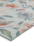 Catherine Lansfield Pipa Floral rug, flat weave polyester - British product