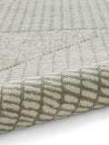 Catherine Lansfield Green Larsson modern abstract rug, UK version