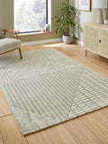 Catherine Lansfield Green Larsson modern abstract rug, UK version