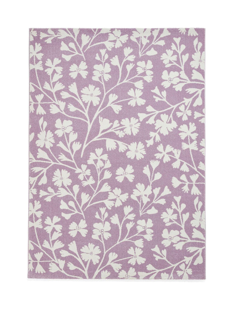 Catherine Lansfield Purple Grace Floral rug in various sizes, UK version