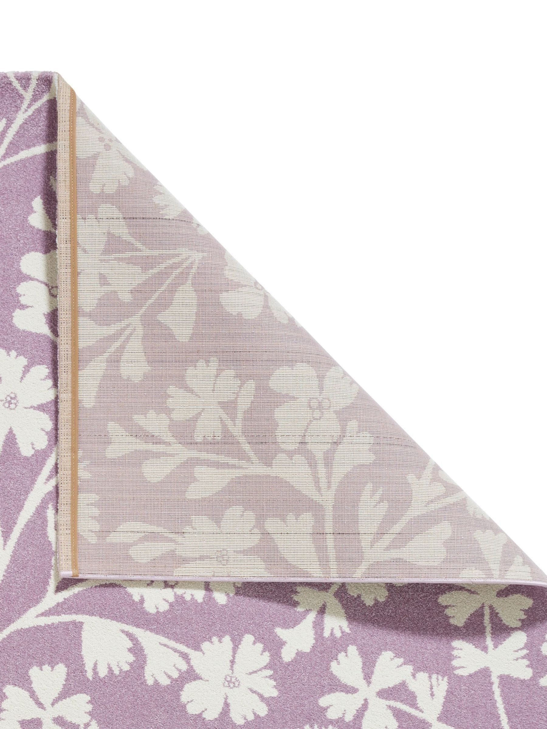 Catherine Lansfield Purple Grace Floral rug in various sizes, UK version