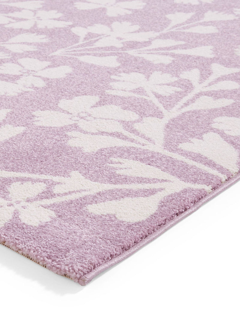 Catherine Lansfield Purple Grace Floral rug in various sizes, UK version