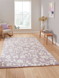Catherine Lansfield Purple Grace Floral rug in various sizes, UK version