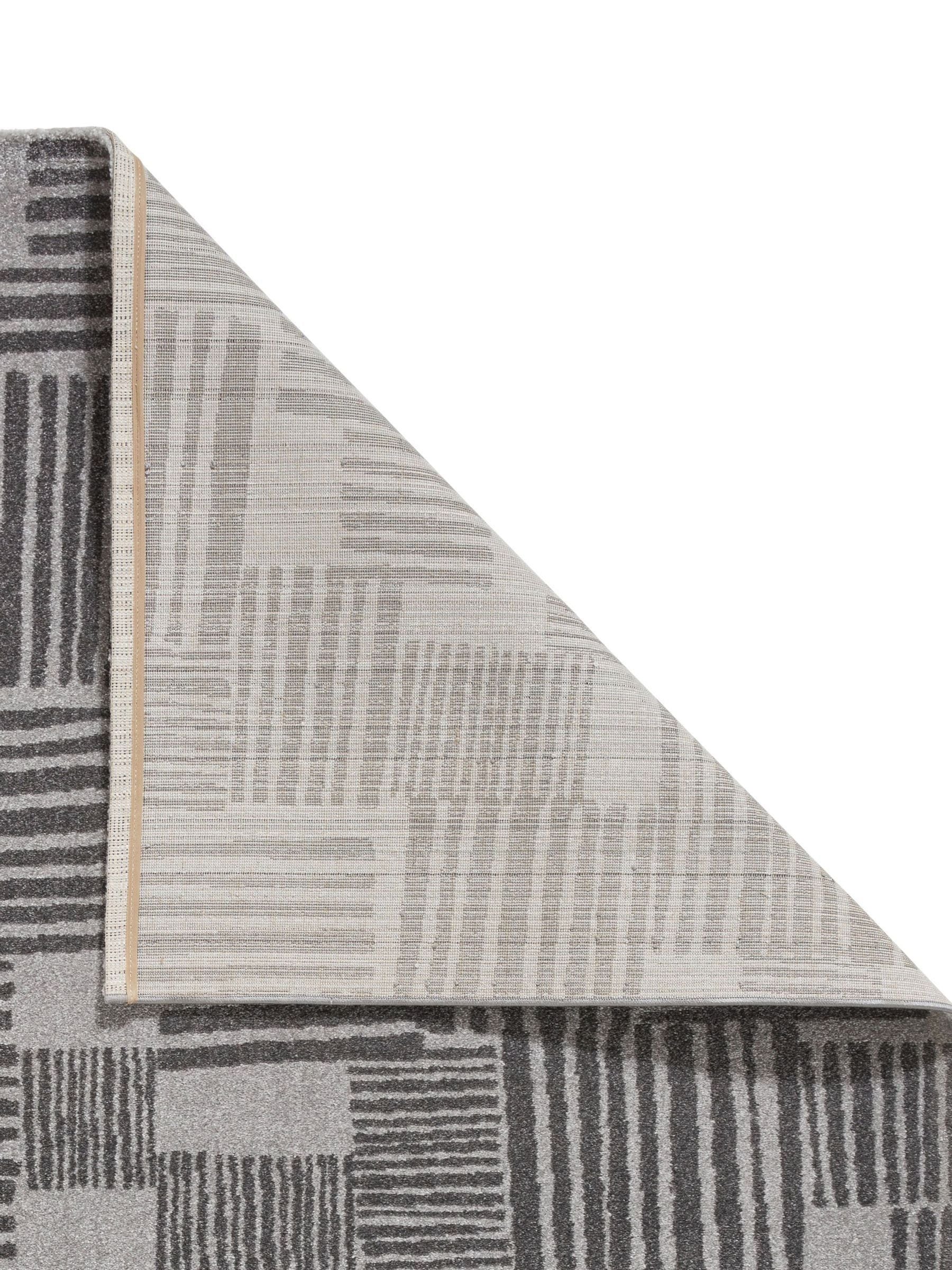 Catherine Lansfield Grey Blocks modern abstract rug - British product