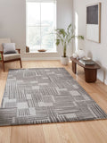 Catherine Lansfield Grey Blocks modern abstract rug - British product