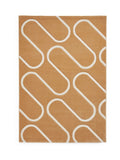 Catherine Lansfield yellow geometric rug, imported from the UK