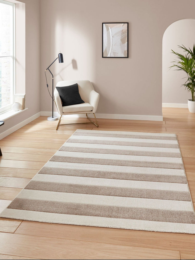 Catherine Lansfield Cove Stripe modern linear rug, UK version