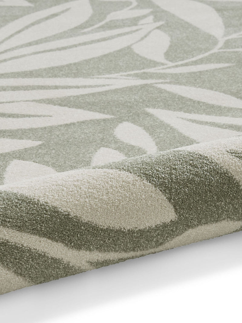 Catherine Lansfield Sorral Leaves botanical rug, 100% polypropylene - British product