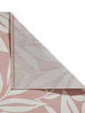 Catherine Lansfield pink sorral leaves botanical rug, UK version