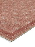 Catherine Lansfield Orange Deco Peacock washable rug, UK version