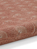 Catherine Lansfield Orange Deco Peacock washable rug, UK version