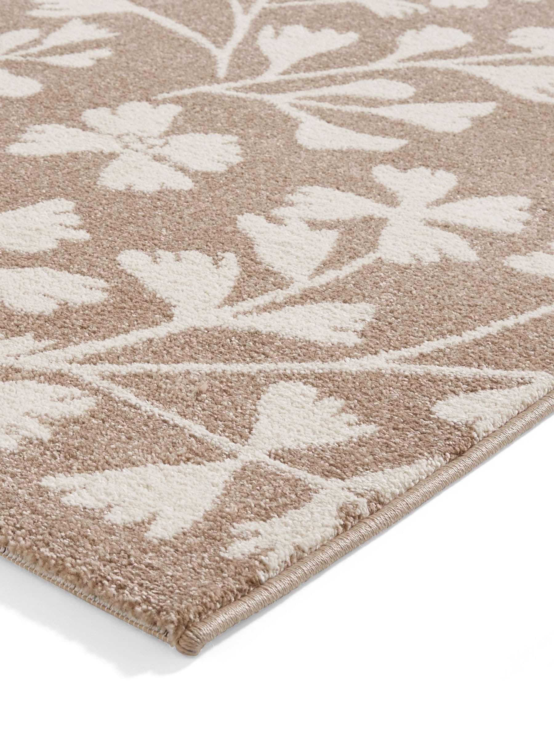 Catherine Lansfield Natural Grace Floral Rug polypropylene (British brand)