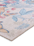 Catherine Lansfield Blue Amaya tropical birds rug, UK version