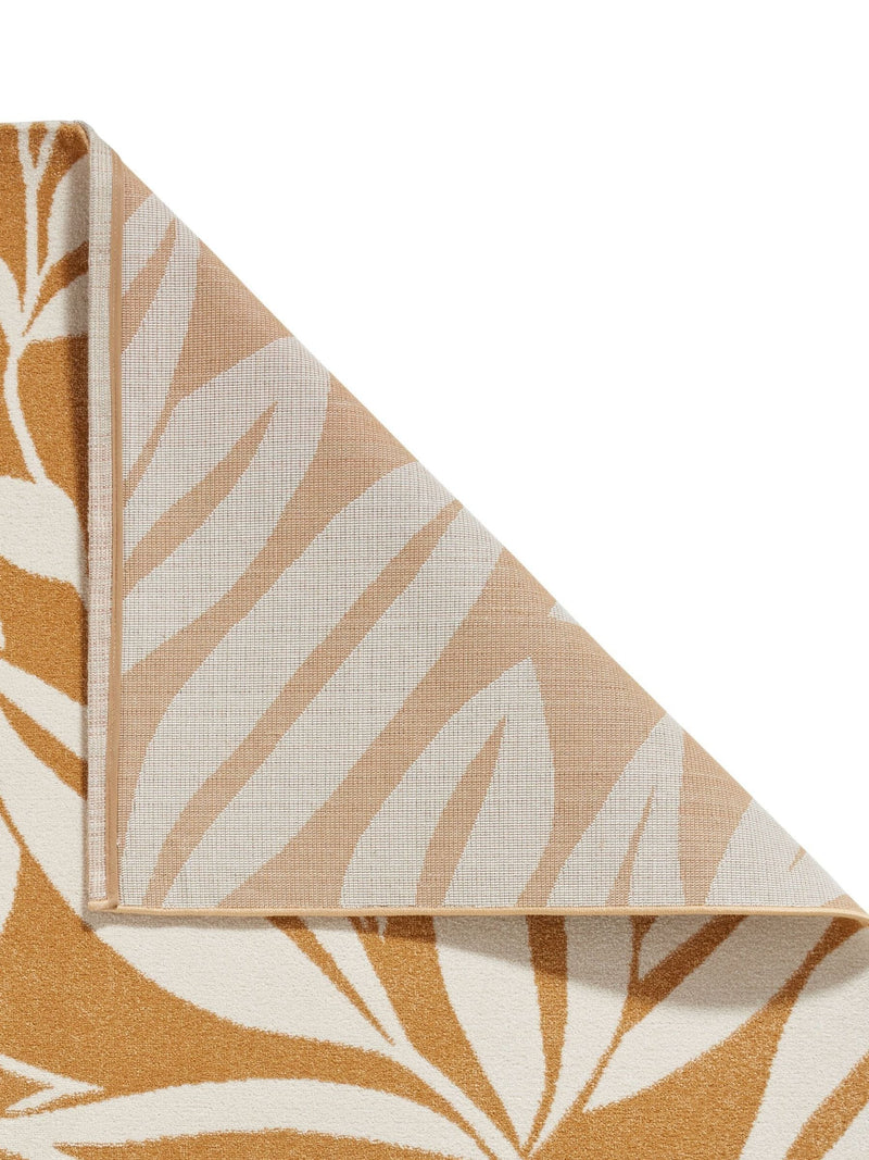 Catherine Lansfield yellow sorral leaves botanical rug - British product