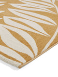 Catherine Lansfield yellow sorral leaves botanical rug - British product