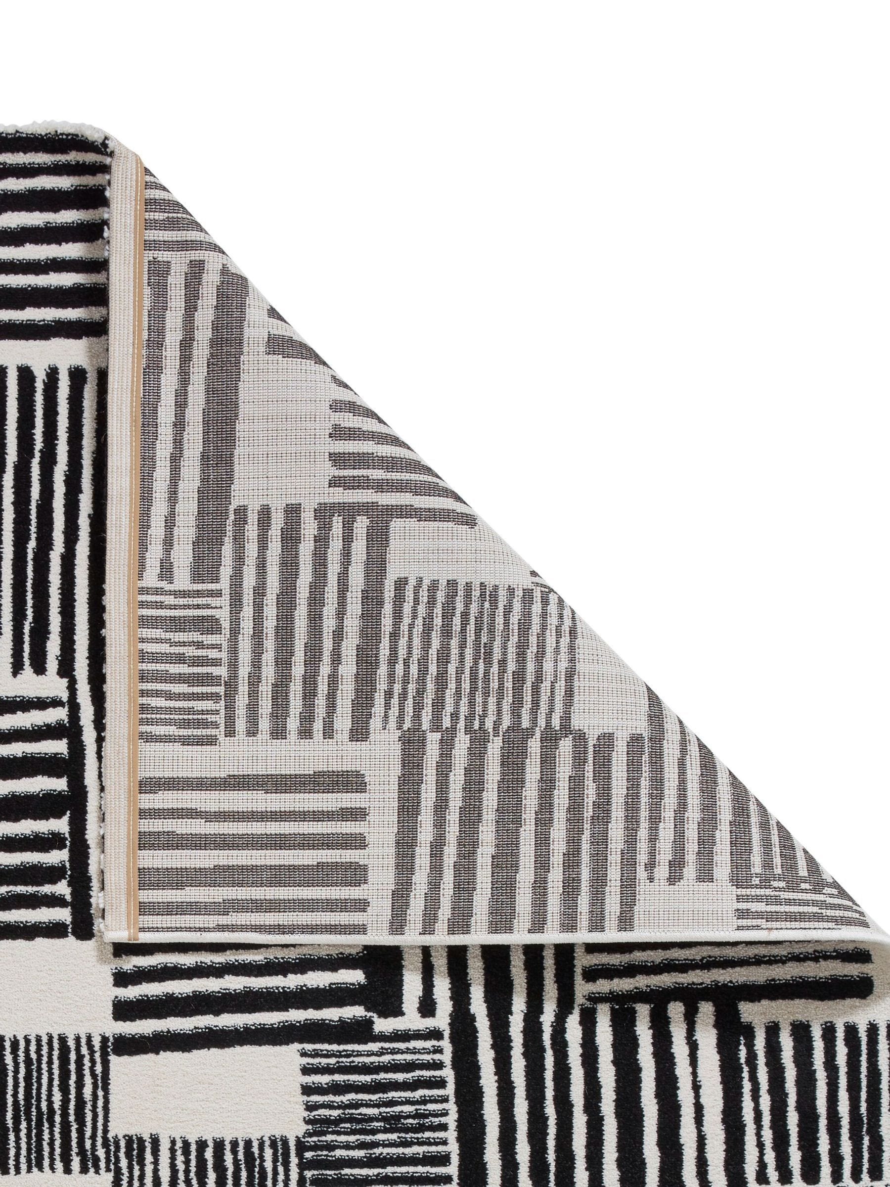 Catherine Lansfield modern abstract white rug, UK version