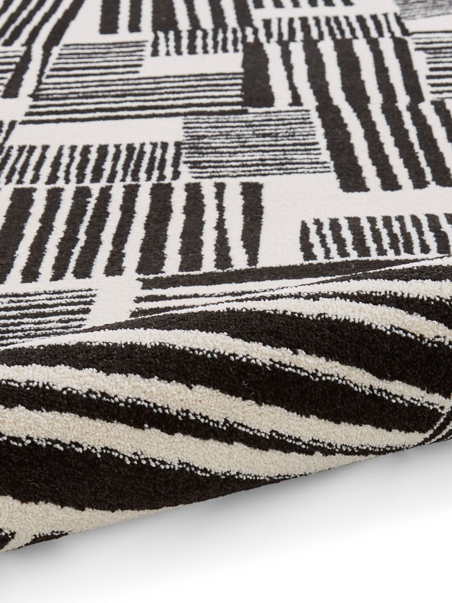 Catherine Lansfield modern abstract white rug, UK version