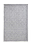 Catherine Lansfield Silver Deco Peacock washable rug (British brand)