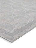 Catherine Lansfield Silver Deco Peacock washable rug (British brand)