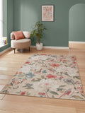 Catherine Lansfield Pipa Floral rug, machine-washable polyester (British brand)