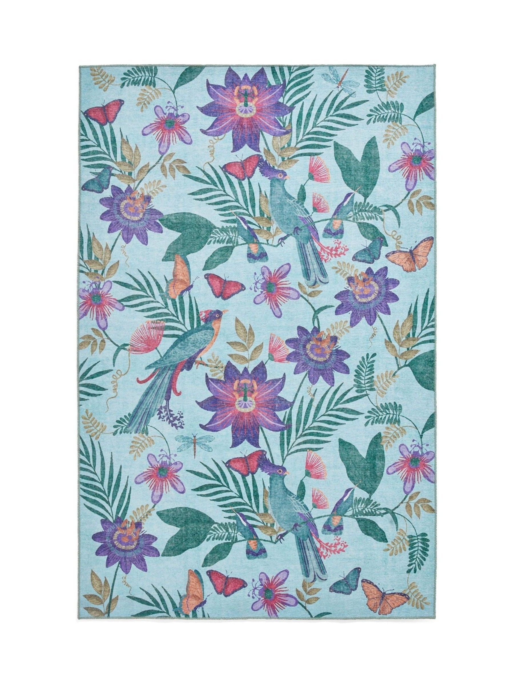 Catherine Lansfield tropical birds washable rug, UK version