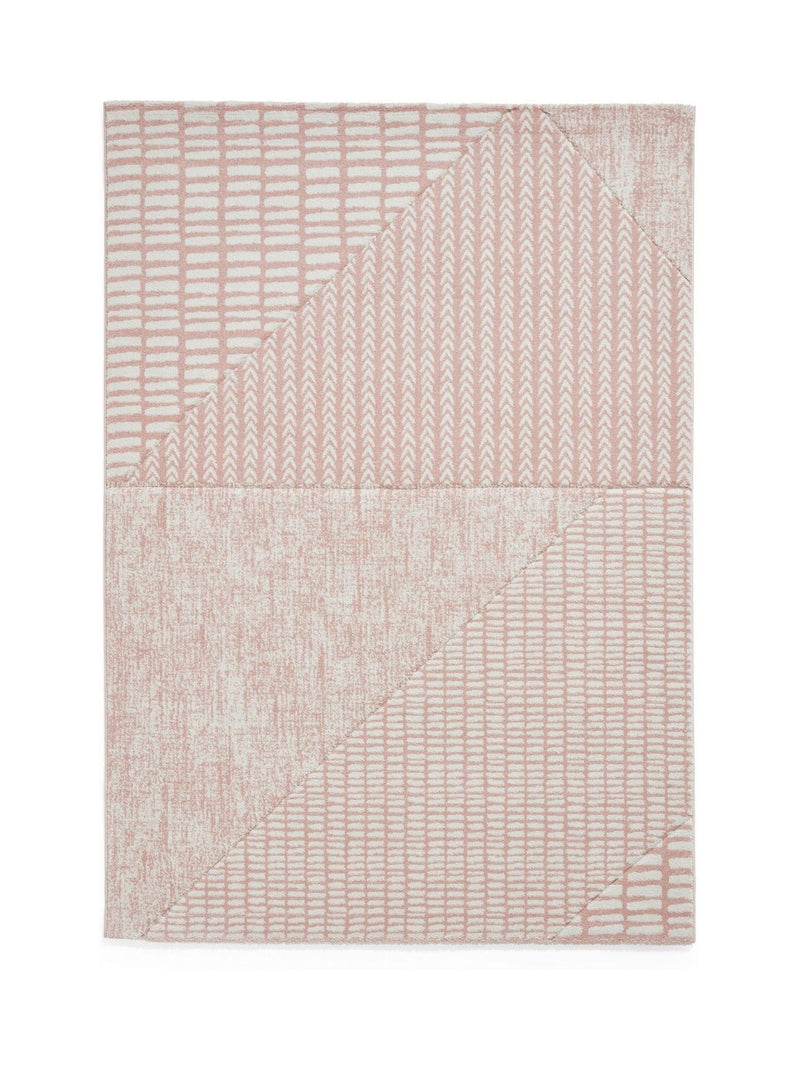 Catherine Lansfield pink modern abstract rug, imported from the UK