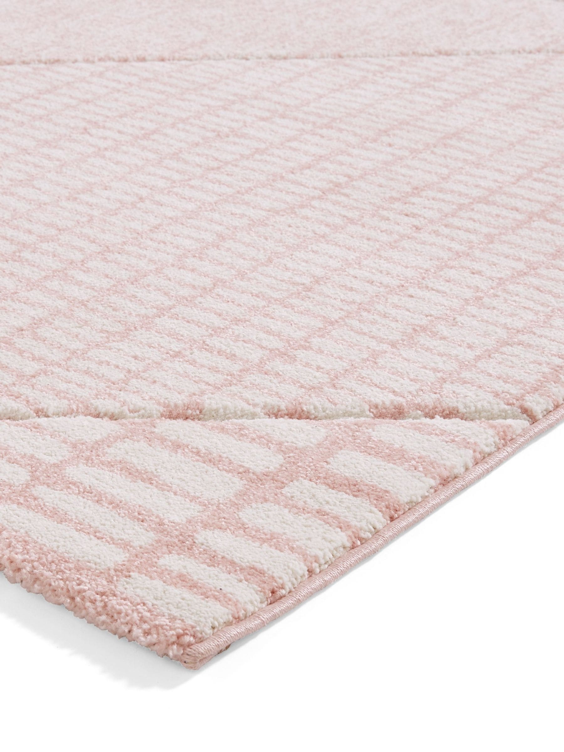 Catherine Lansfield pink modern abstract rug, imported from the UK