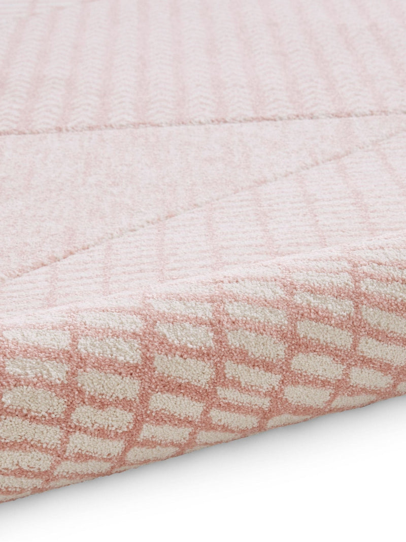 Catherine Lansfield pink modern abstract rug, imported from the UK