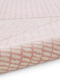 Catherine Lansfield pink modern abstract rug, imported from the UK