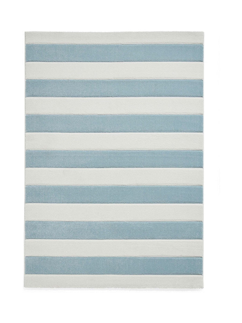 Catherine Lansfield Blue Cove Stripe rug, imported from the UK