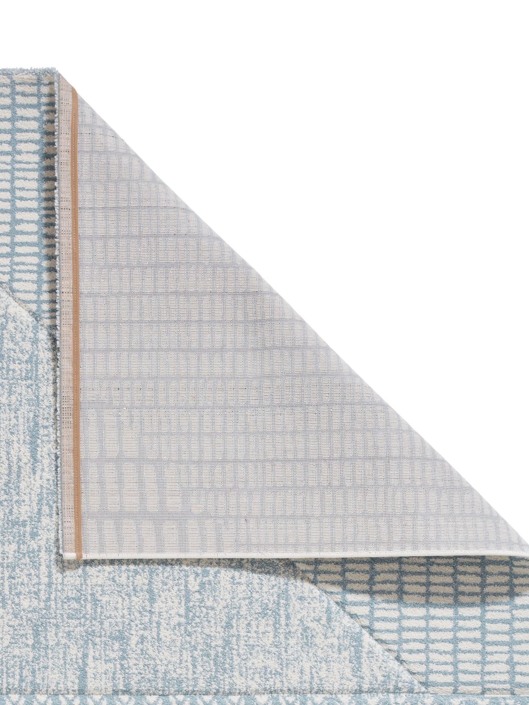 Catherine Lansfield Blue Larsson abstract rug various sizes, imported from the UK