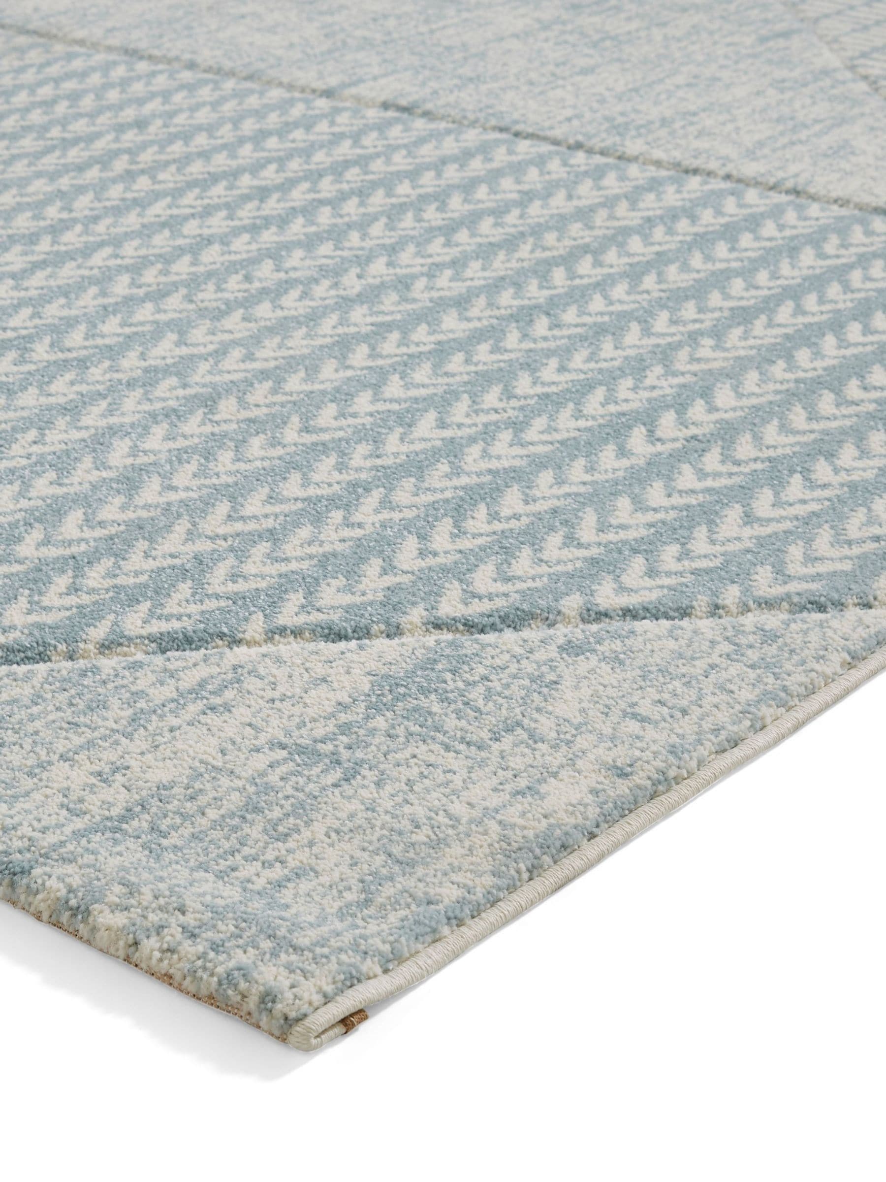 Catherine Lansfield Blue Larsson abstract rug various sizes, imported from the UK