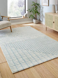 Catherine Lansfield Blue Larsson abstract rug various sizes, imported from the UK
