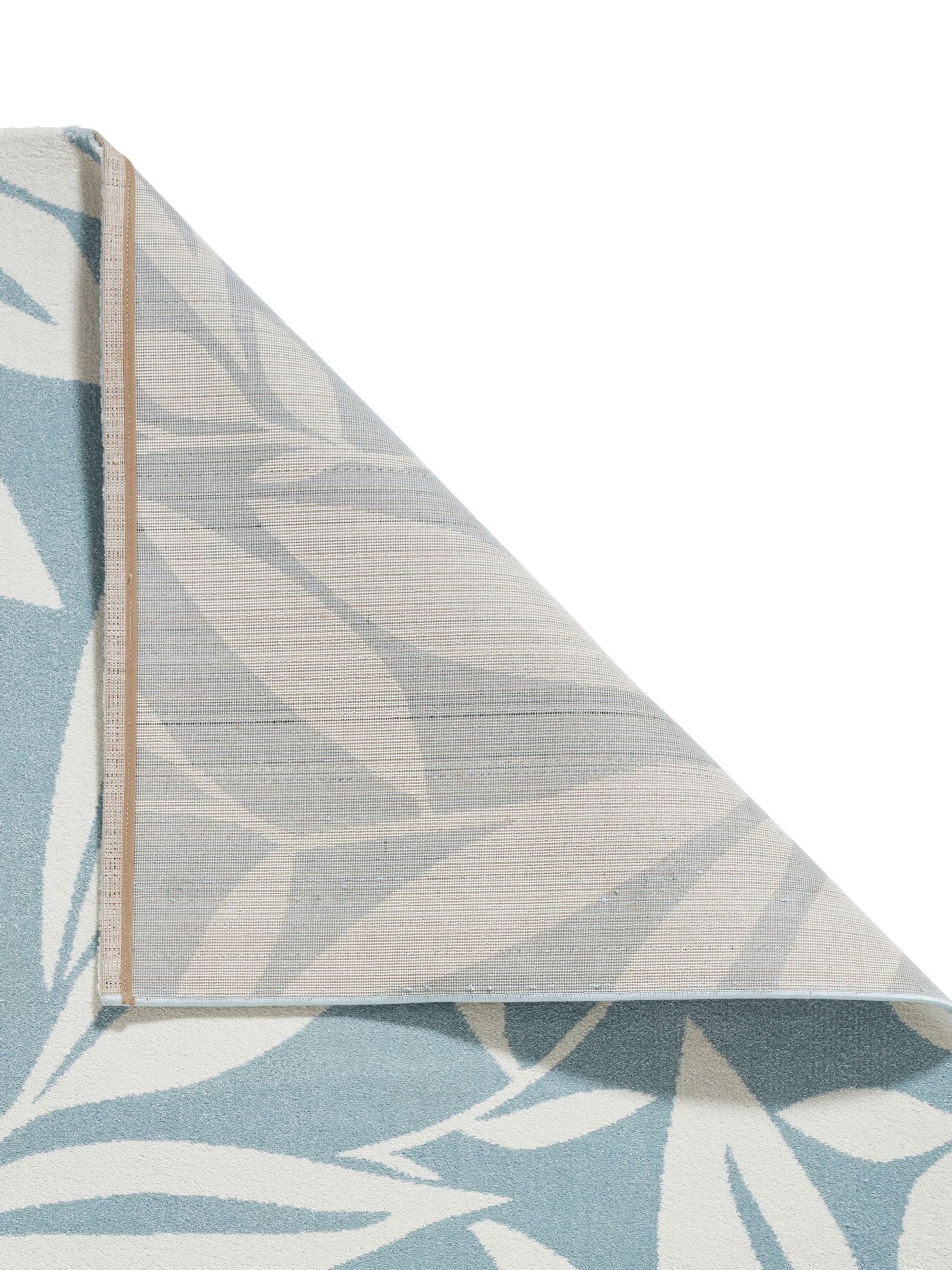 Catherine Lansfield blue botanical rug Sorral Leaves, imported from the UK