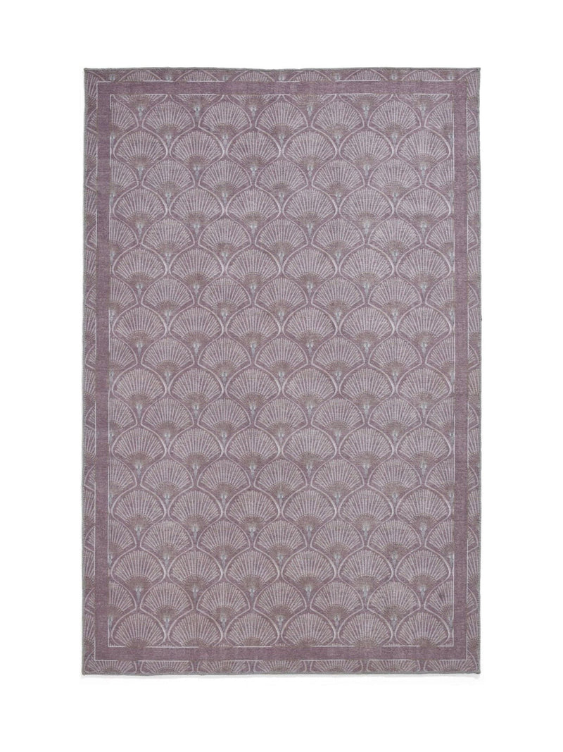 Catherine Lansfield purple Deco Peacock rug, UK version