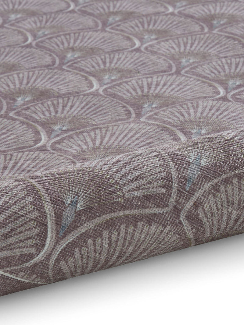 Catherine Lansfield purple Deco Peacock rug, UK version
