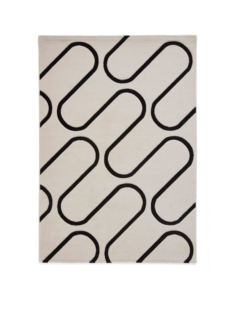 Catherine Lansfield Linear Curve geometric rug - British product