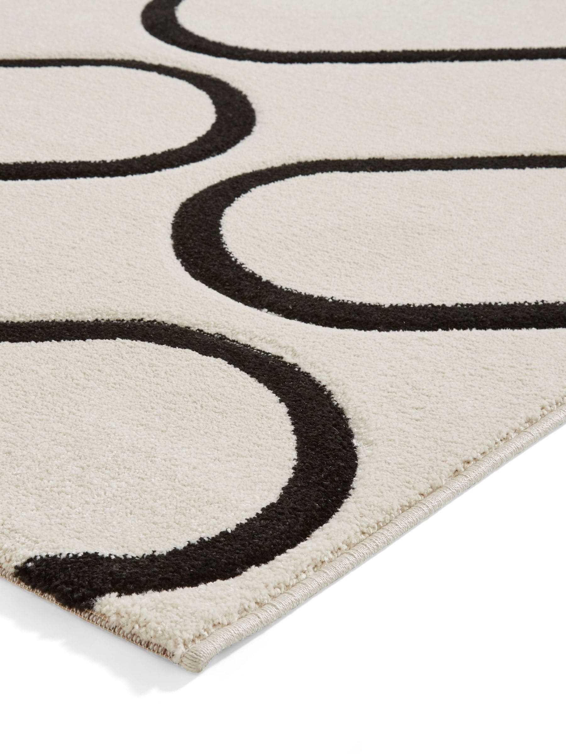 Catherine Lansfield Linear Curve geometric rug - British product