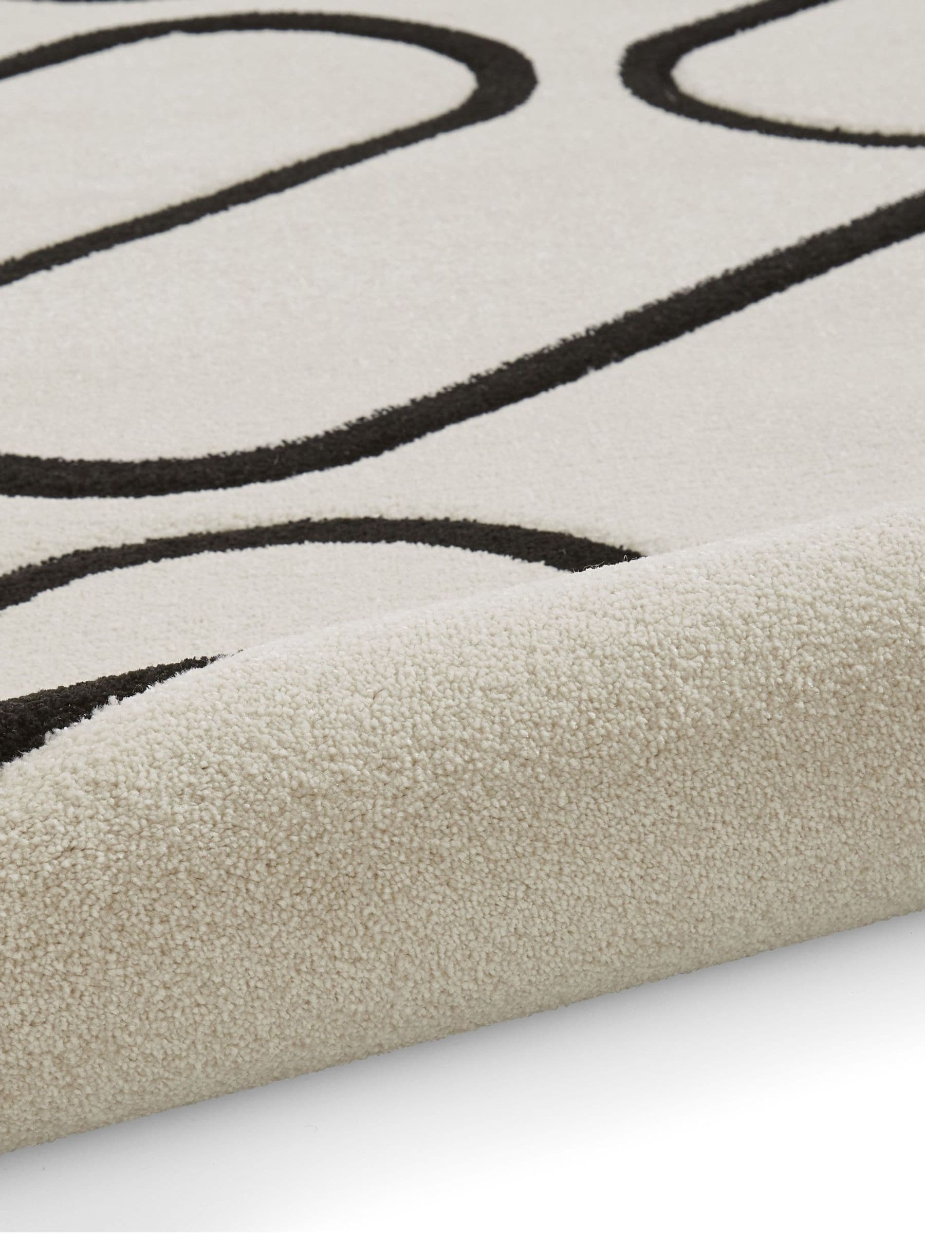 Catherine Lansfield Linear Curve geometric rug - British product