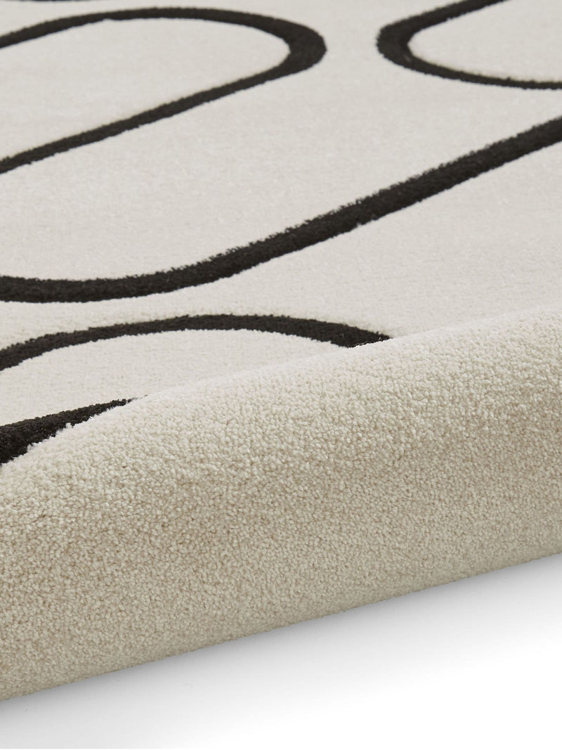 Catherine Lansfield Linear Curve geometric rug - British product