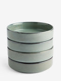 Green Dalton pasta bowls set of 4 reactive glaze, UK version