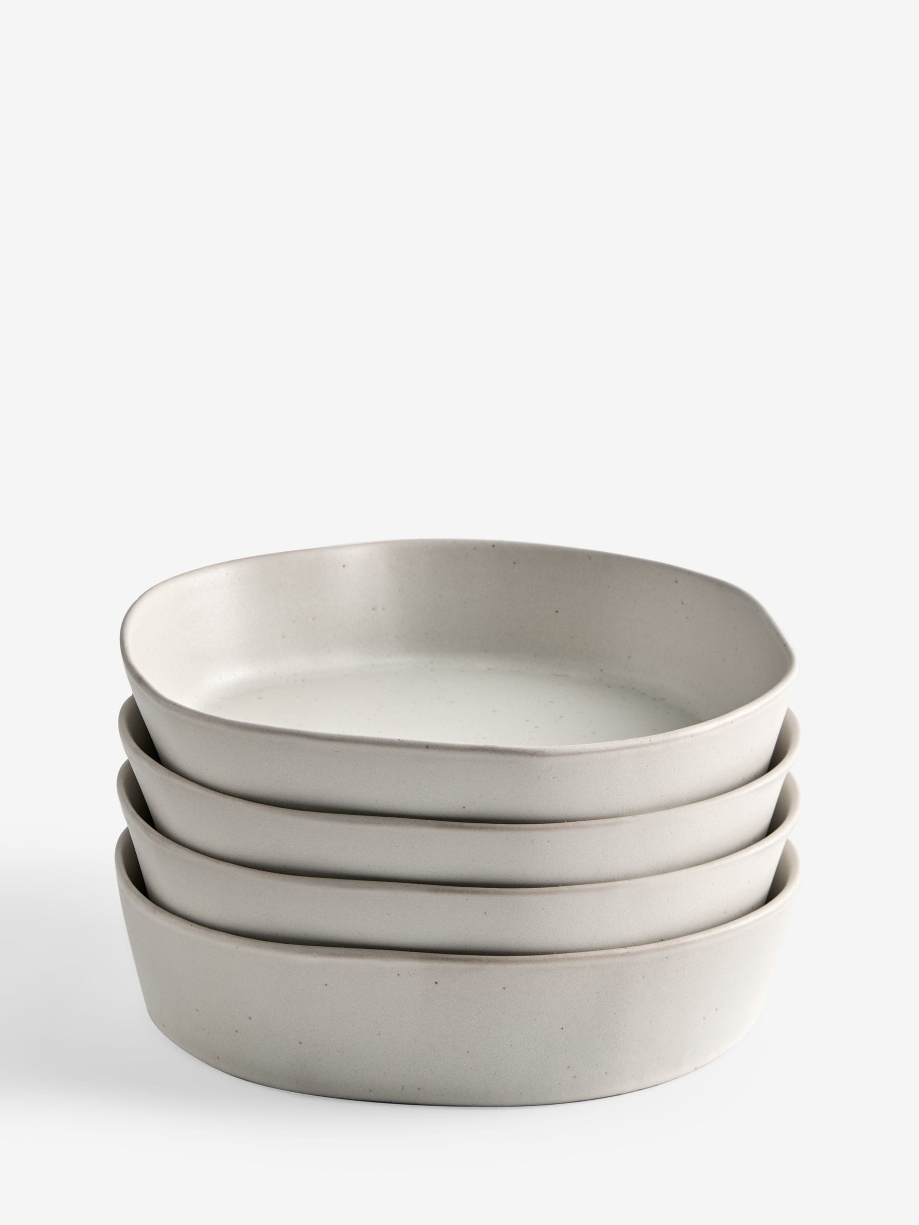 Natural Lana set of 4 pasta bowls, imported from the UK