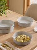 Natural Lana set of 4 pasta bowls, imported from the UK