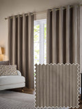 Paoletti mink velvet lined eyelet curtains, UK version
